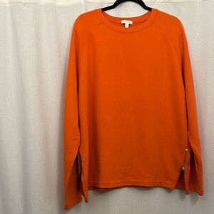 COS Vibrant Orange Crewneck Sweater Relaxed Fit